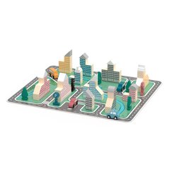 Дерев'яний ігровий набір "PolarB: Місто", 56 елементів - Viga Toys