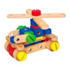 Дерев'яний конструктор, 53 елемента - Viga Toys
