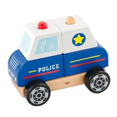 Дерев'яна пірамідка "Поліцейська машинка" - Viga Toys