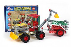 Конструктор металевий "Трактор з причепом", 265 деталей - Технок