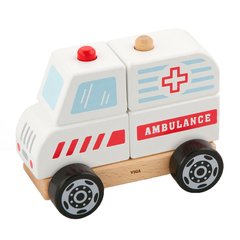 Дерев'яна пірамідка "Машина швидкої допомоги" - Viga Toys