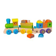 Дерев'яний поїзд "Кубики" - Viga Toys