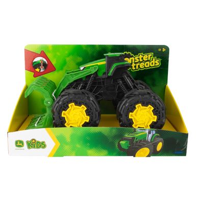 Іграшковий трактор «Monster Treads» з ковшем і великими колесами - John Deere Kids