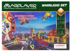 Магнітний конструктор "Whirligig set", 112 елементів - MagРlayer