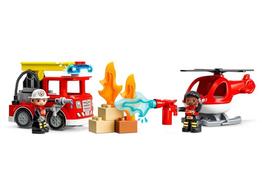 Конструктор "DUPLO Rescue Пожежна частина та гвинтокрил" - LEGO