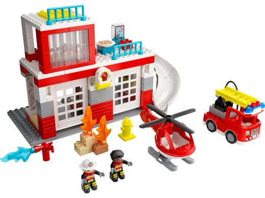 Конструктор "DUPLO Rescue Пожежна частина та гвинтокрил" - LEGO