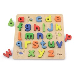 Рамка-вкладиш "Англійський алфавіт", малі літери - Viga Toys