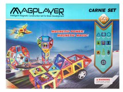 Магнітний конструктор "Перегони на карнавалі", 72 елемента - MagРlayer